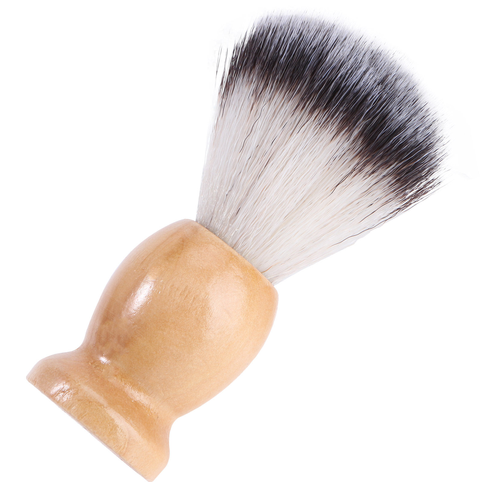 Mens Grooming Tools - 남성용 인조 나일론 브러시, 나무 손잡이,