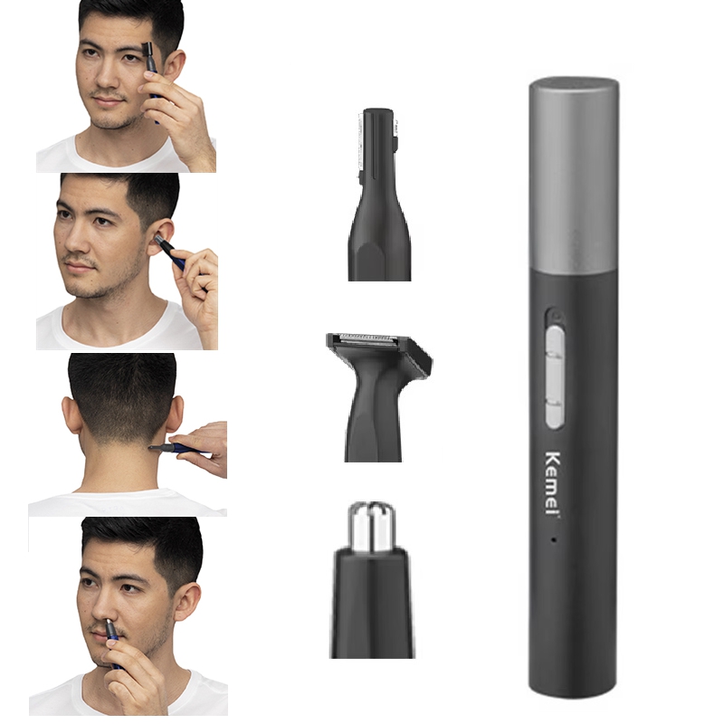 Men'S Grooming Salon - 케메이 프로 충전식 코털 트리머 펜