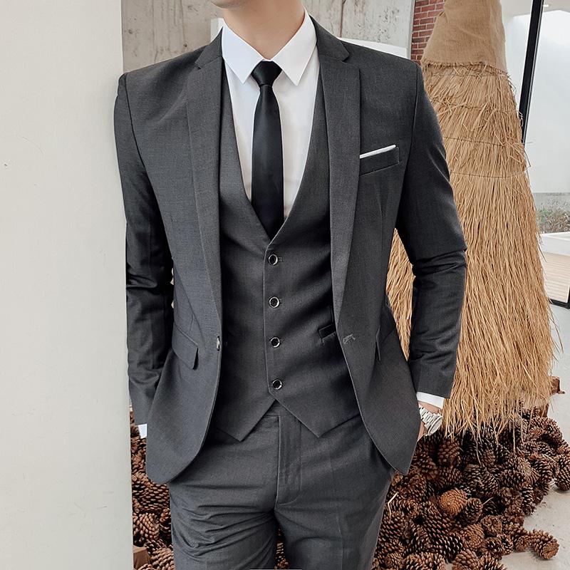 Men'S Grooming Brands - 고급 브랜드 단색 정장 비즈니스 오피스