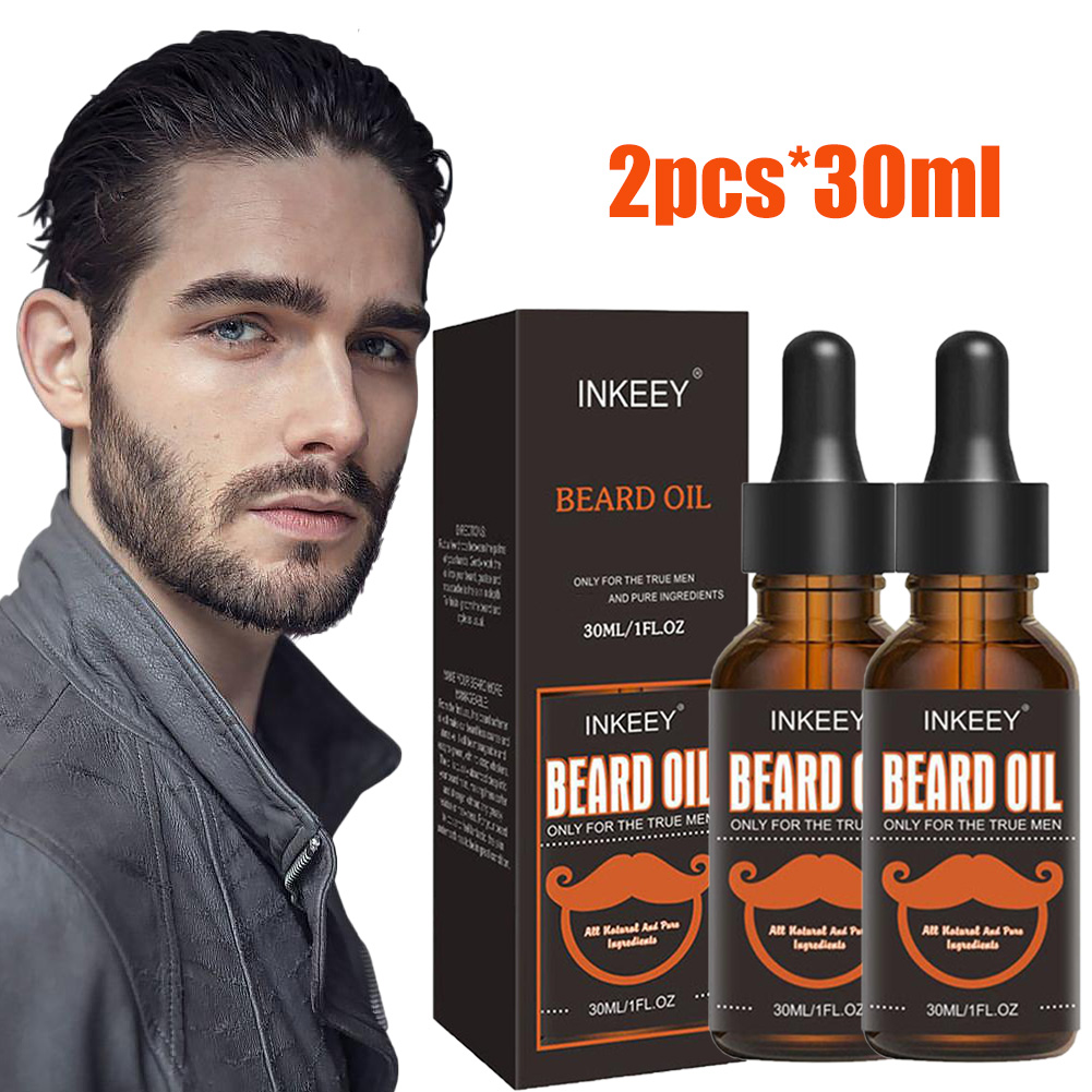 Beard Oil Growth - 남성용 천연 유기농 수염 케어 오일,