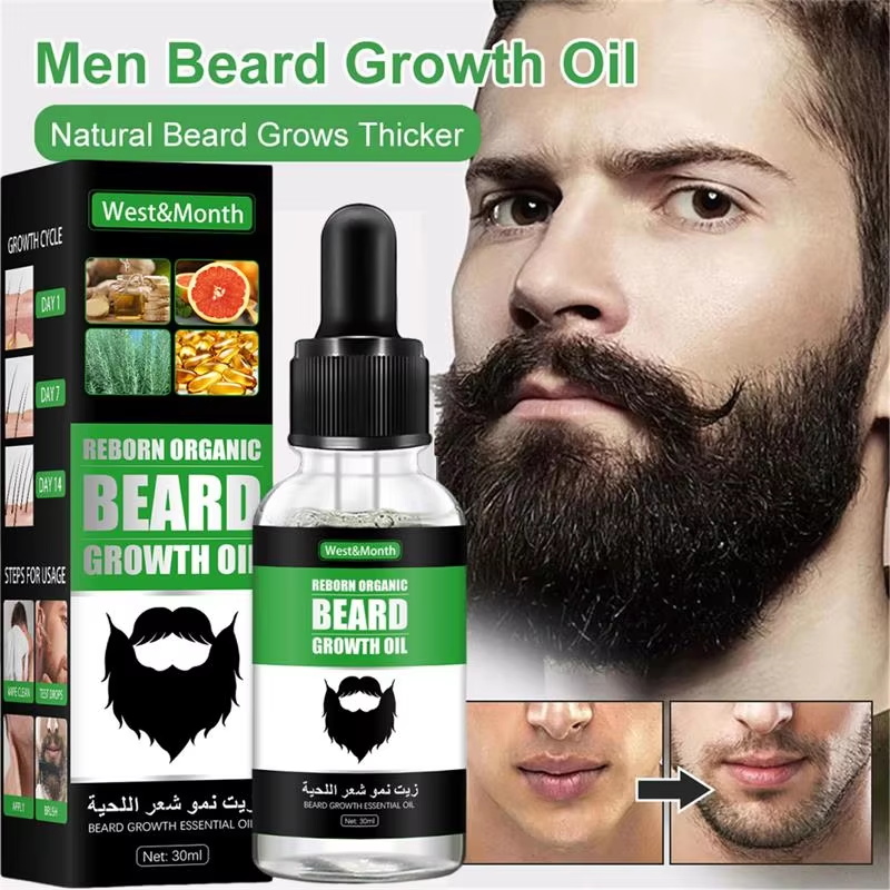 Beard Oil Growth - 빠른 효과의 천연 성숙 남성 수염