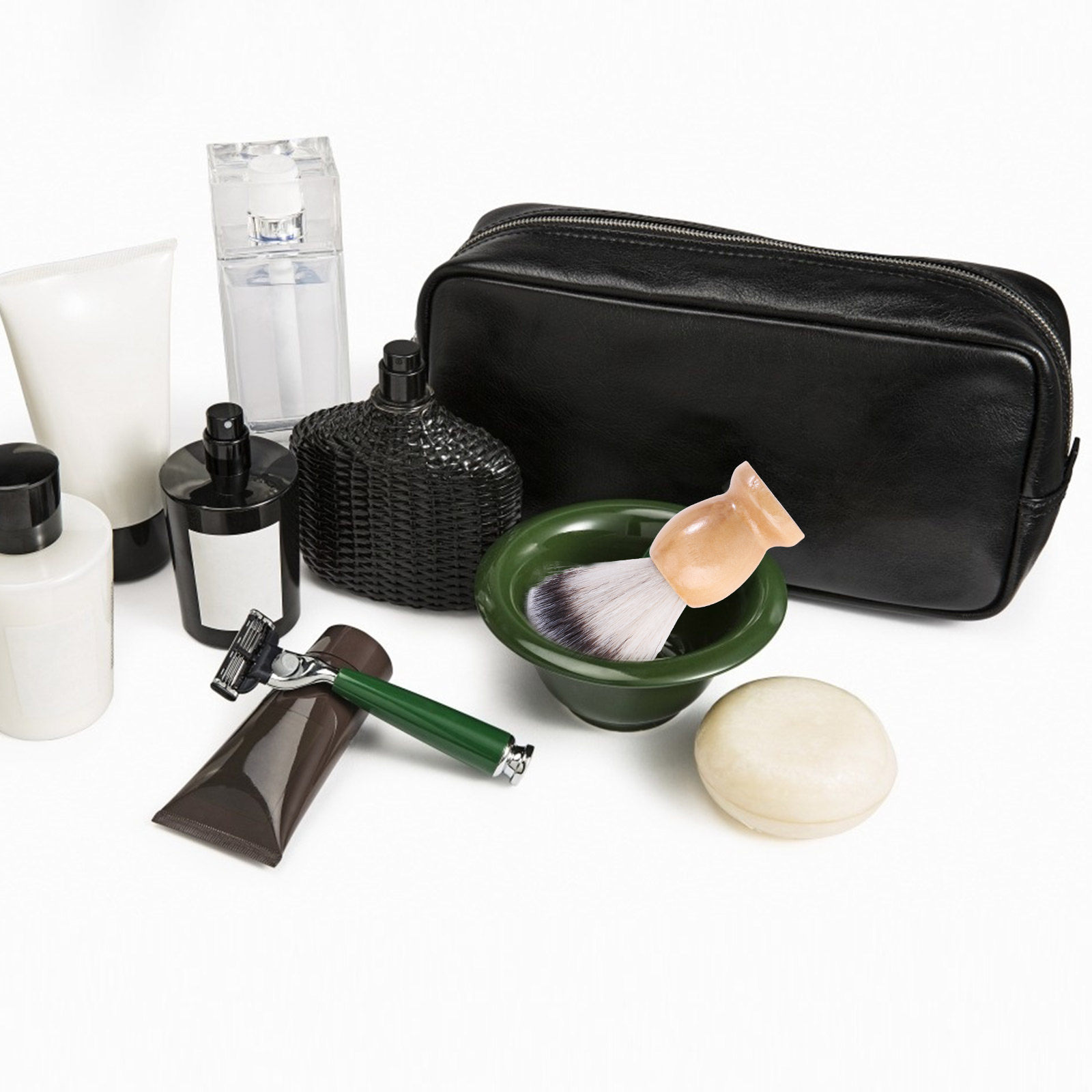 남성용 인조 나일론 브러시, 나무 손잡이, 중간 정도의 - Mens Grooming Tools 리뷰 및 가격