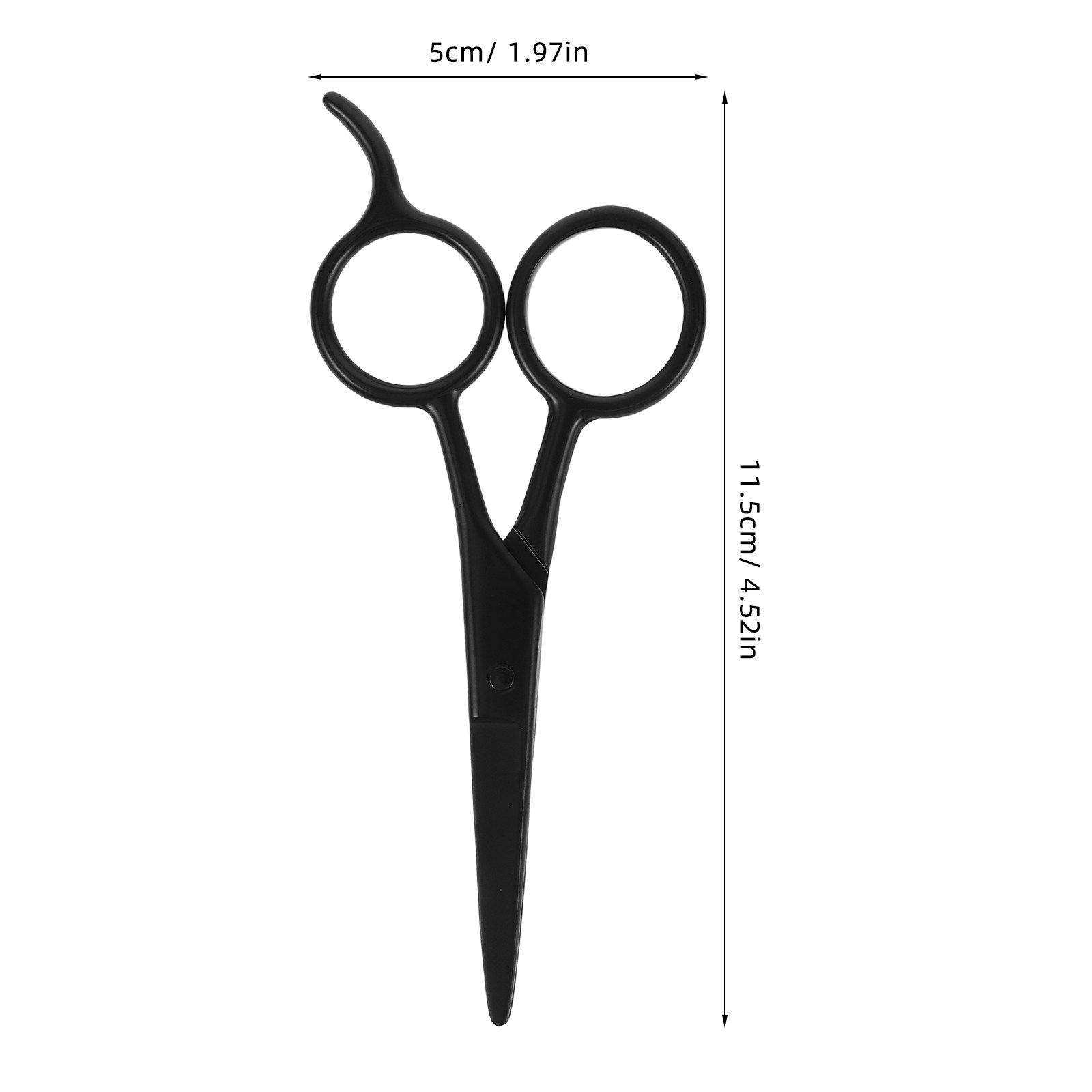 남성용 2Pcs 스테인레스 스틸 수염 가위 블랙 인체  - Men'S Grooming Eyebrow Trimming 리뷰 및 가격