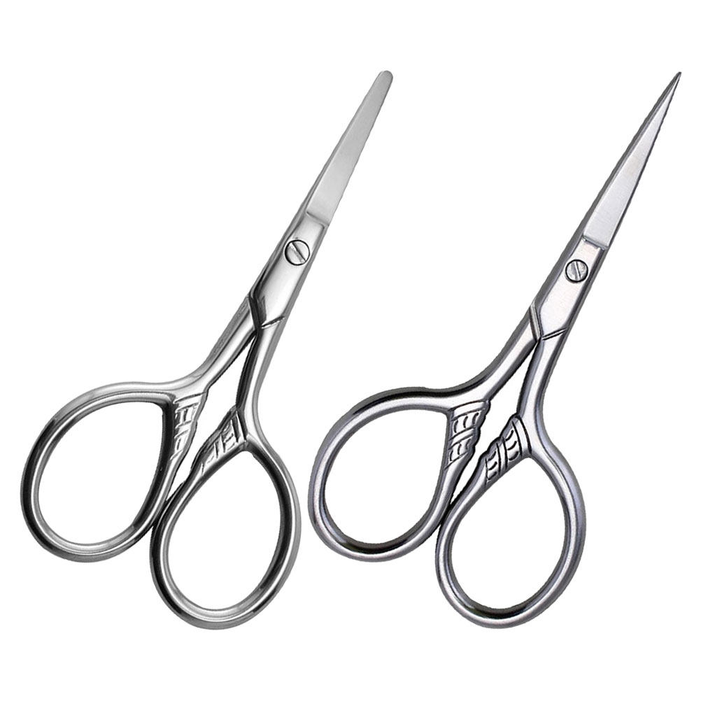 2개입 소형 눈썹 가위 스테인리스 스틸 인체공학적 그루 - Men'S Grooming Eyebrow Trimming 리뷰 및 가격