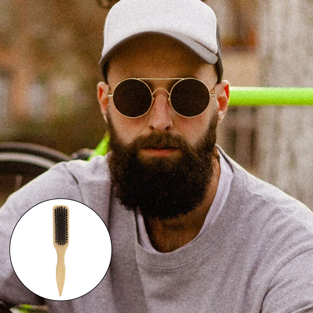 남성용 소형 부드러운 수염 브러시, 나무 손잡이, 휴대 - Mens Grooming Tools 리뷰 및 가격