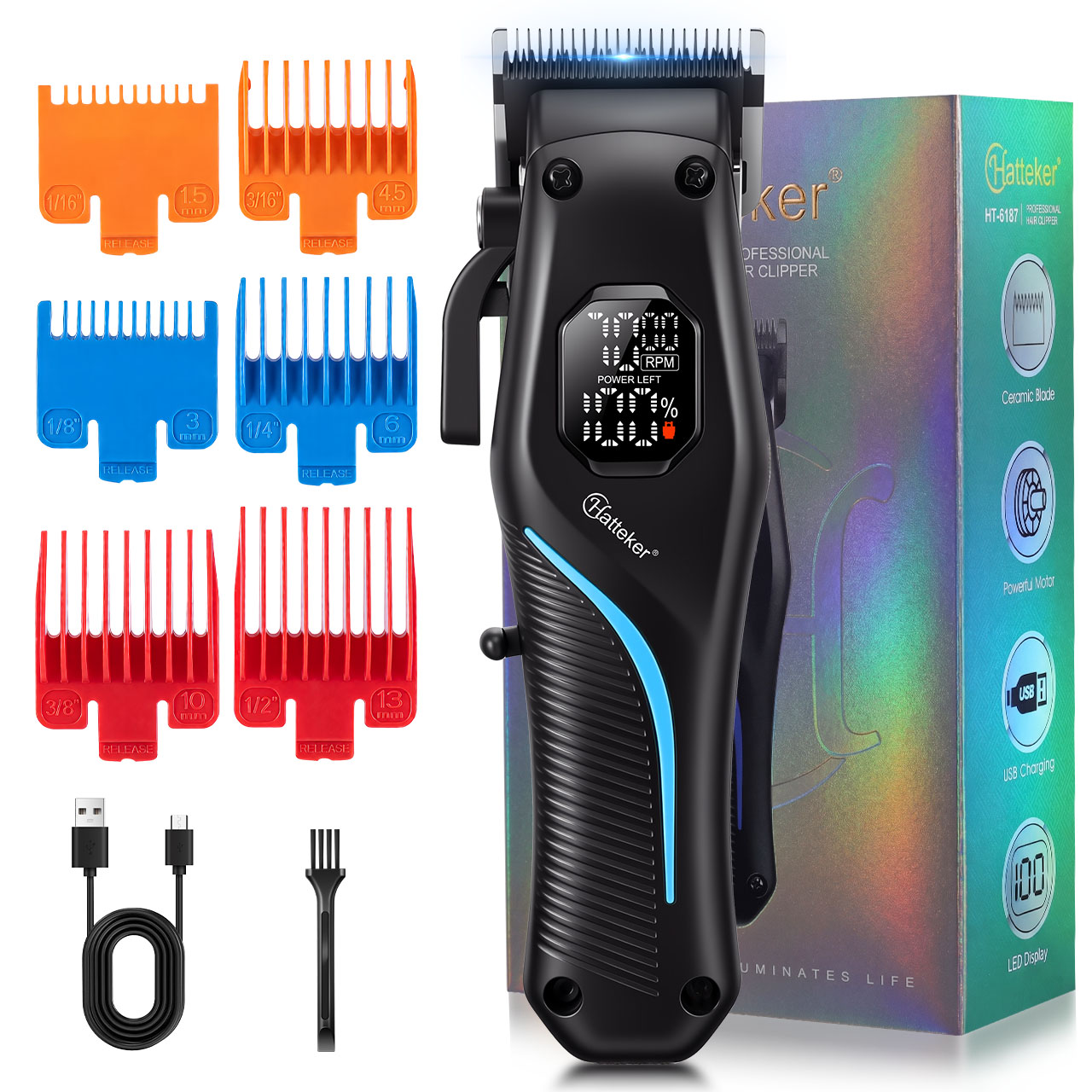 하테커 전기 이발기, 조절 가능한 날, 전문가용 남성용 - Quality Men'S Grooming Kit 리뷰 및 가격