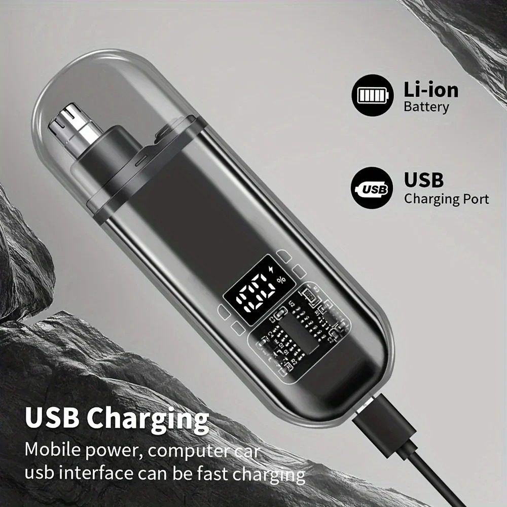 남성용 코 귀털 트리머 USB 고속 충전 휴대용 컴팩트 - Men'S Grooming Salon 리뷰 및 가격